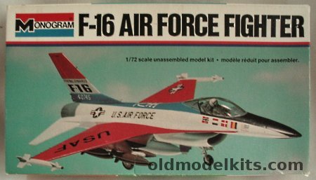 Monogram 1/72 General Dynamics F-16 Falcon Prototype - White Box Issue, 5200 plastic model kit